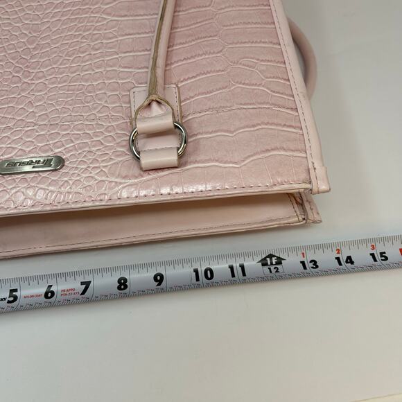 Targus Laptop Computer/Hand Bag Faux Snakeskin Light Pink Office Professional - Picture 8 of 12